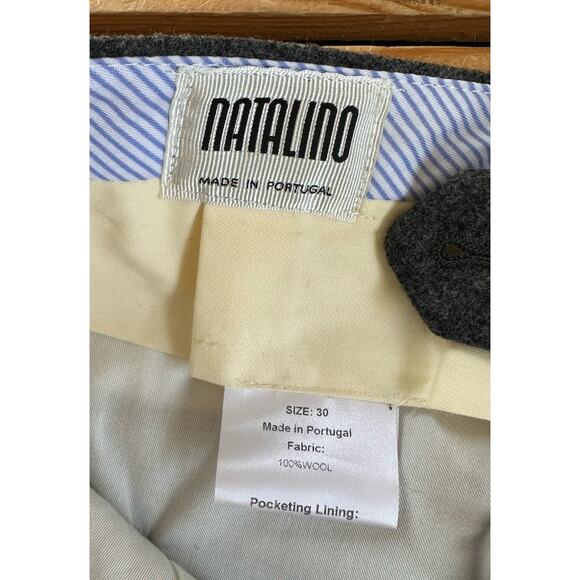 NWT Natalino Dress Pants Size 30x36 Men’s Charcoal Side Adjust - Picture 6 of 10